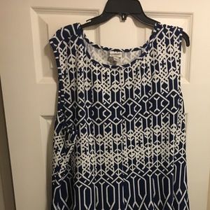Sleeveless blue dress. Sz 30/32